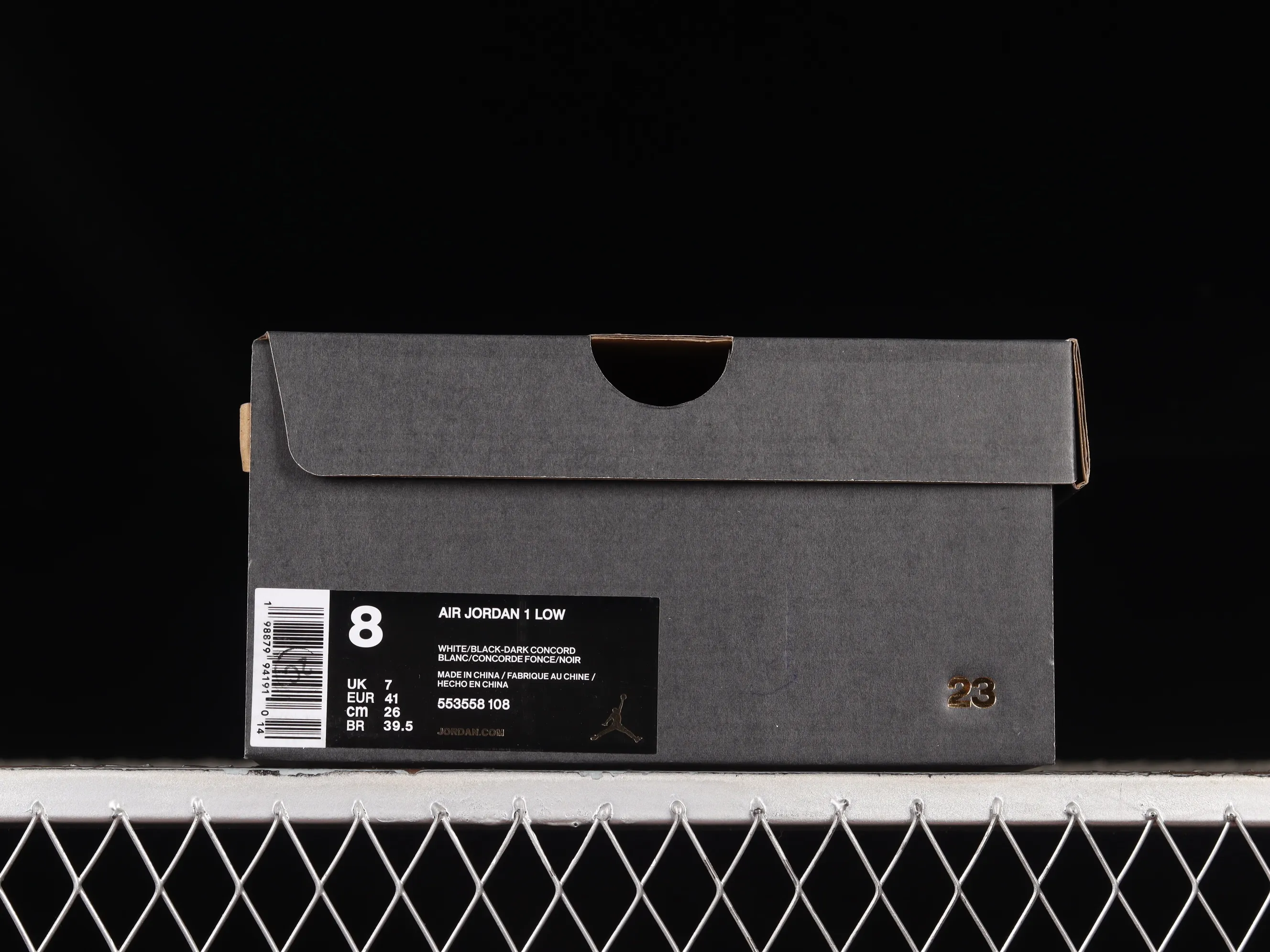 All categories Air Jordan Jordan series basketball shoes Air Jordan 1 Low Air Jordan 1 Low AJ1 Joe 1 crystal black and white low-top cultural basketball shoes 553558-108